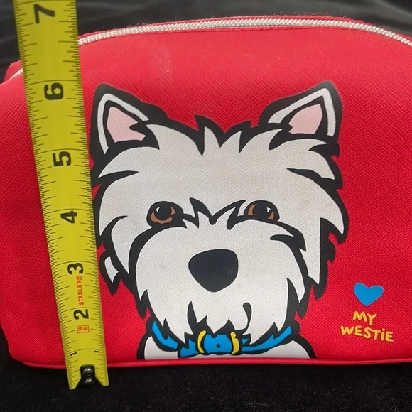 Westie Pouch/Cosmetic Bag. - Picture 2 of 7